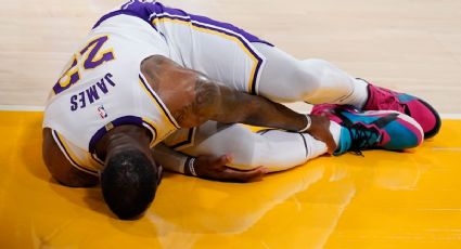 Dolor y frustración de LeBron James enciende alarmas por lesión en los Lakers (VIDEO)