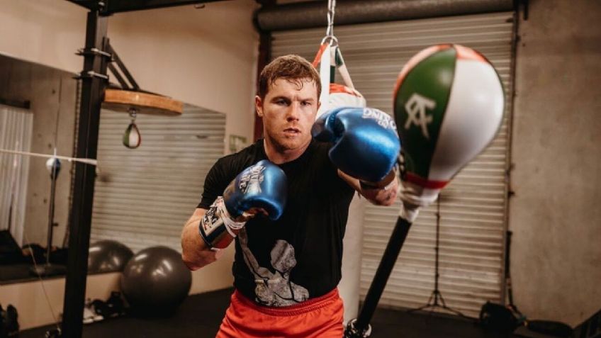 Canelo Álvarez muestra parte de su poderío en entrenamiento (VIDEO)