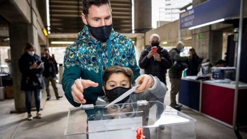 Así fueron Messi y su hijo a votar en las elecciones del FC Barcelona (VIDEO)