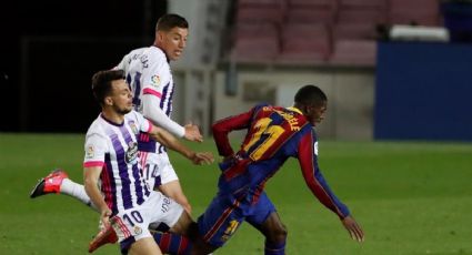 Dembélé, a lo Messi; Barcelona triunfa ante el Valladolid y acecha al Atlético