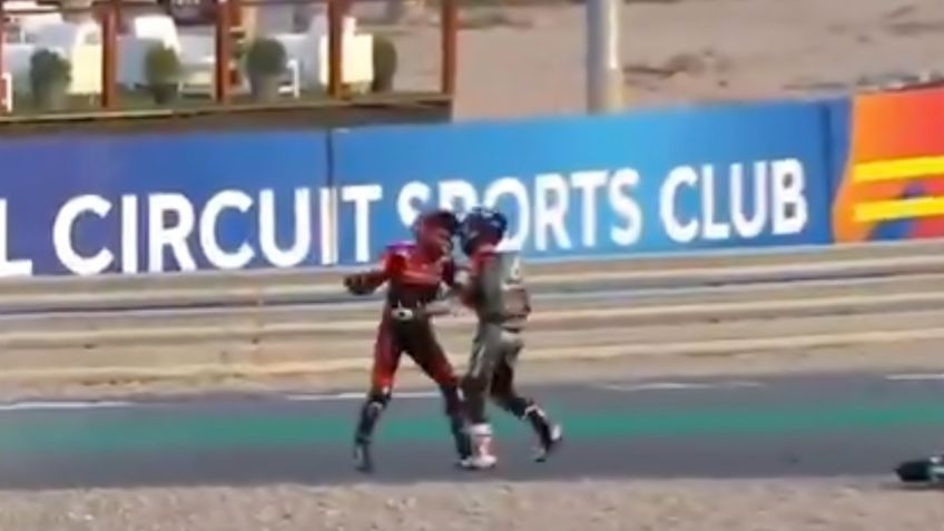 Accidente en Moto GP termina en pelea a golpes entre dos pilotos (VIDEO)