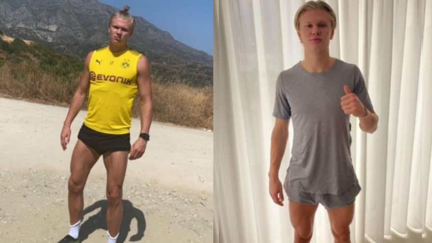 Así es el entrenamiento de Haaland para lucir un cuerpo atlético