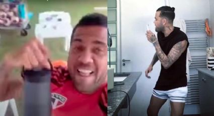 El show de Dani Alves en Brasil: entrena con Sao Paulo a ritmo de cumbia (VIDEO)