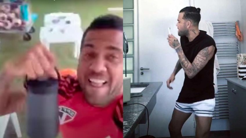 El show de Dani Alves en Brasil: entrena con Sao Paulo a ritmo de cumbia (VIDEO)