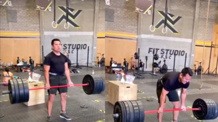 Marco Antonio Barrera impresiona al levantar 150 kilos en el gimnasio (VIDEO)