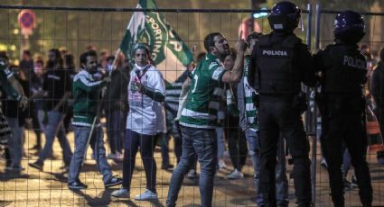 Pese a pandemia, causan disturbios en celebración de título del Sporting de Lisboa