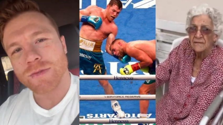 Canelo Álvarez tiene noble gesto con abuelita que reza en sus peleas (VIDEO)