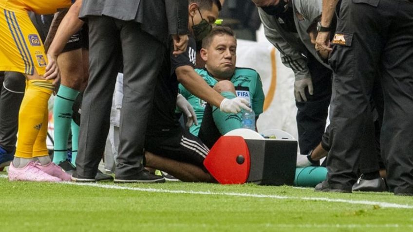 Arbitro lesionado en el  Atlas vs Tigres recibe duro diagnóstico médico