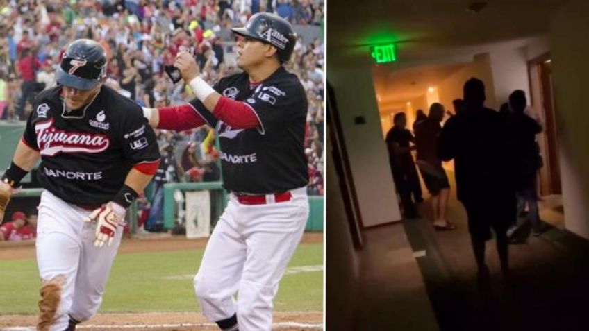 Peloteros de Toros de Tijuana pasan susto en su hotel por tormenta eléctrica (VIDEO)