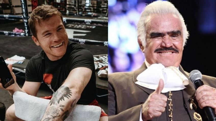 Canelo Álvarez publica  FOTO especial junto a Vicente Fernández