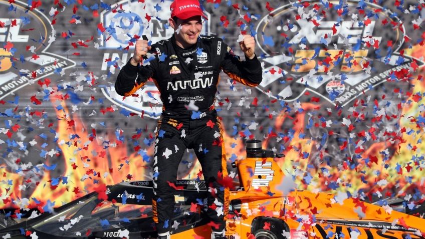Patricio O'Ward apunta a Fórmula Uno con primer triunfo en la IndyCar