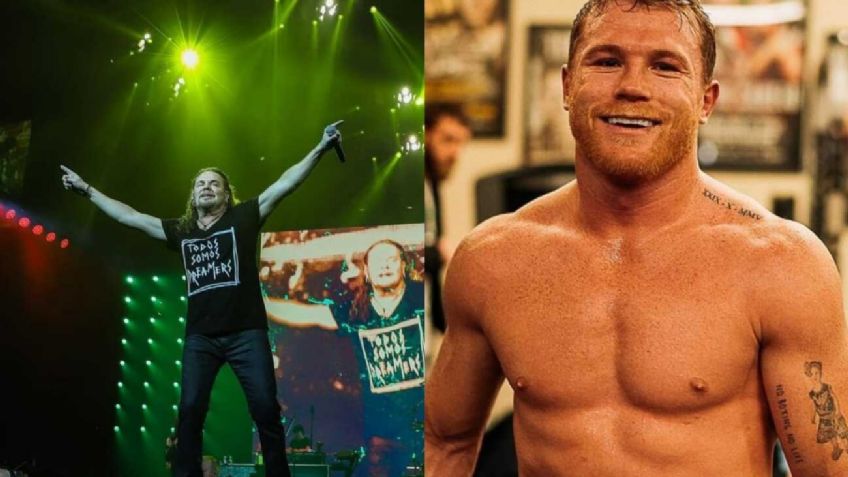 Cantante de Maná reta a Canelo Álvarez a una pelea tras boda religiosa (VIDEO)