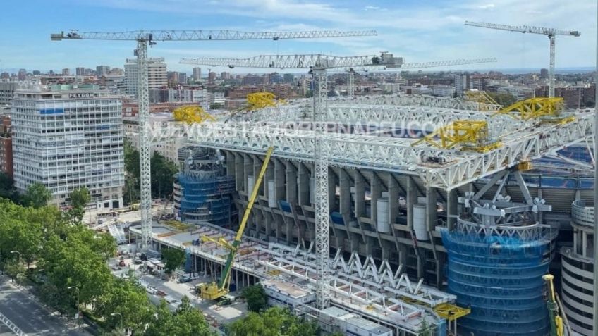 Real Madrid: Así se ve el Santiago Bernabéu en su proceso de remodelación (VIDEO)