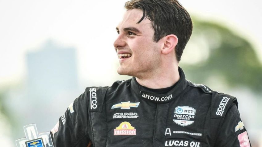 IndyCar Series: Patricio O'Ward se tira a fuente de agua para festejar victoria