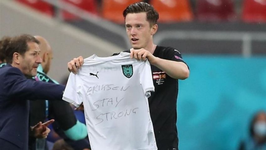 Euro 2020: Camiseta de selección de Austria, con mensaje para Christian Eriksen