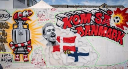 Euro 2020: Los emotivos murales de aficionados en apoyo a Christian Eriksen