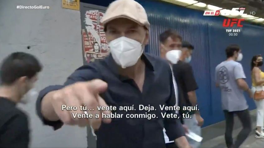 Zidane furioso; encara a periodista en la calle y casi llega a los golpes (VIDEO)