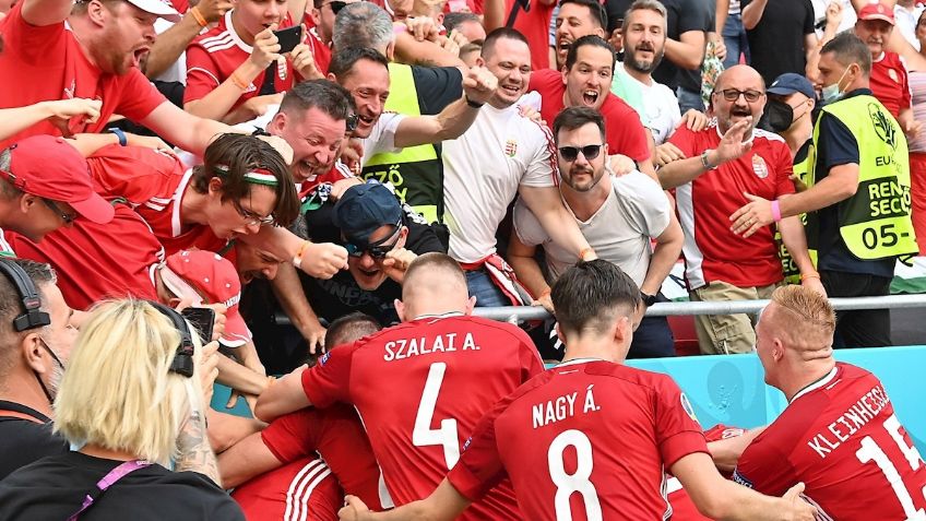 Euro 2020: Reportera recibe brutal sorpresa tras gol de Hungría (VIDEO VIRAL)