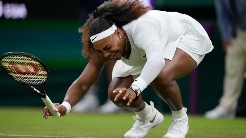 Así rompió en llanto Serena Williams tras abandonar Wimbledon