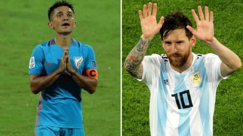 Messi y su nuevo rival: Sunil Chhetri, el delantero de India que lo supera en goles