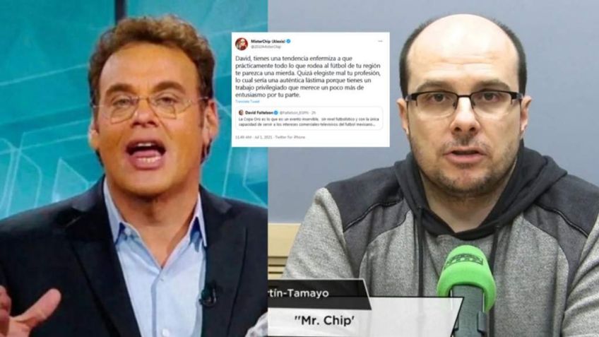 Faitelson protagoniza cruce con MisterChip por Copa Oro y se vuelve tendencia