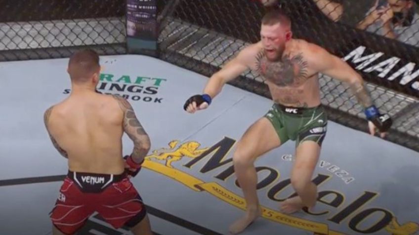 ¿El final de McGregor? Así se dio la fractura del irlandés contra Dustin Poirier (VIDEO)