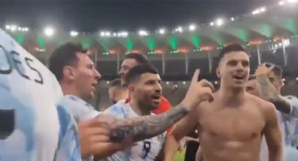 "¡Esa no!" Messi detiene burlas de sus compañeros contra Brasil (VIDEO)