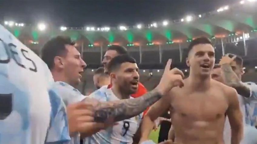 "¡Esa no!" Messi detiene burlas de sus compañeros contra Brasil (VIDEO)