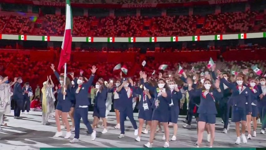 Tokio 2020: Así desfiló la delegación de México en la inauguración de los Juegos Olímpicos
