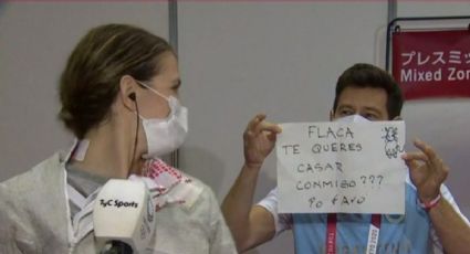 Momento Top Tokio 2020: Entrenador de esgrimista argentina le pide matrimonio en vivo