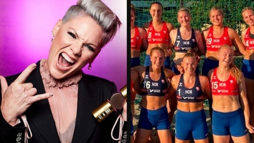Tokio 2020: Cantante Pink se une a protesta de equipo de handball de playa por ropa sexista
