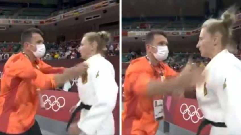 Tokio 2020: Entrenador cachetea a judoca alemana y genera polémica (VIDEO)