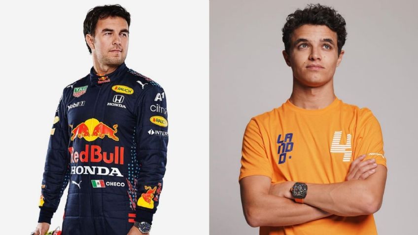 El cruce entre Checo Pérez y Lando Norris por polémica maniobra en GP de Austria