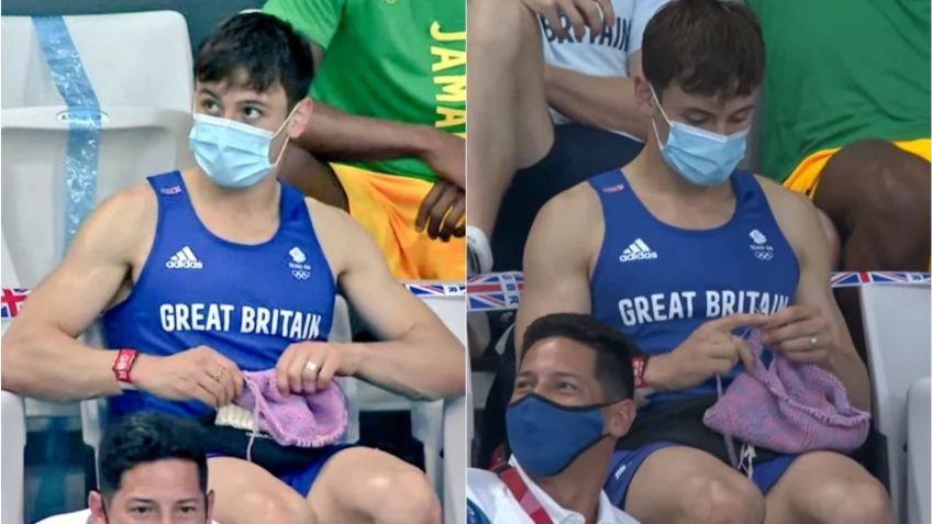 Tokio 2020: Tom Daley, el medallista que fue captado tejiendo en clavados (VIDEO)