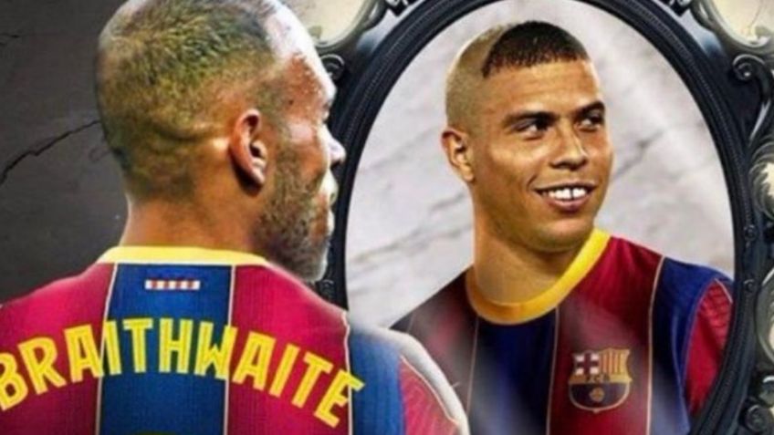 MEMES olvidan a Messi y sacan en hombros a Braithwaite tras doblete con el Barcelona