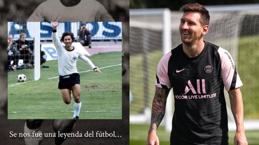 Messi y un sentido homenaje desde París por la muerte de Gerd Müller