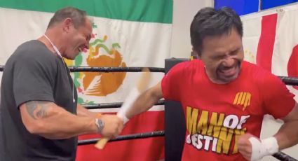 ¡Como Rocky! Golpean a Pacquiao con un palo para que resista el dolor (VIDEO)