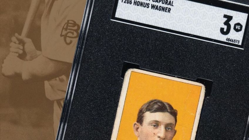 Tarjeta de béisbol es subastada en cifra récord de ¡6.6 millones de dólares!