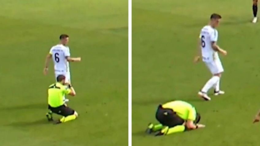 VIDEO VIRAL: Árbitro pide perdón de rodillas por falla en jugada clave
