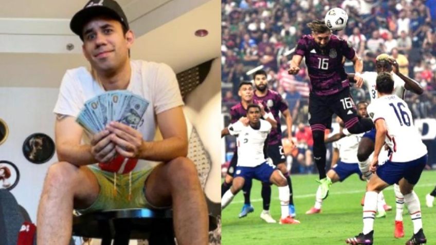 Werevertumorro pierde gran cantidad de dinero por derrota del Tri en Copa Oro