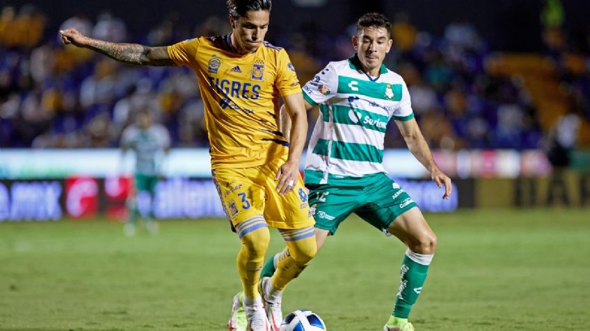 Tigres rescató el empate 1-1 contra Santos Laguna con gol del criticado Carlos Salcedo