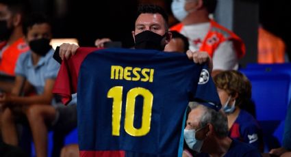 ¡Emocionante! El homenaje de la afición del Barcelona a Messi ante Juventus (VIDEO)