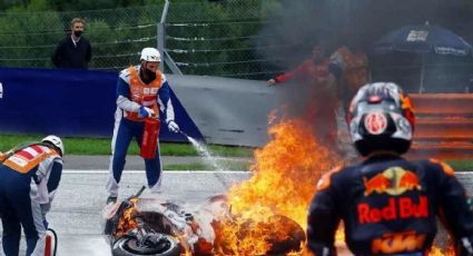 Moto GP en llamas: choque de motos causa incendio en GP de Estiria (VIDEO)