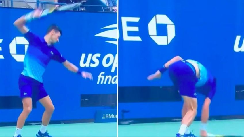 Final US Open: Djokovic destroza su raqueta tras caer ante Medvedev (VIDEO)