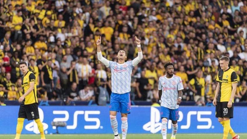 Cristiano Ronaldo anota en su debut de Champions League con Manchester United (VIDEO)