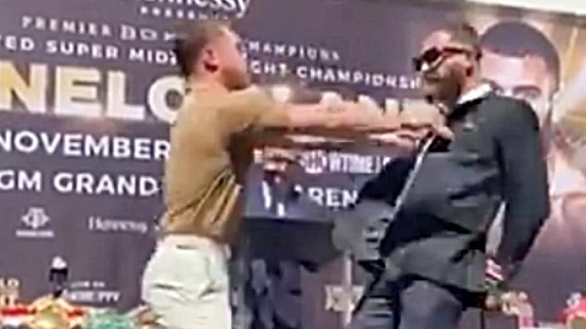 Canelo Álvarez, víctima otra vez de un recadito de Caleb Plant