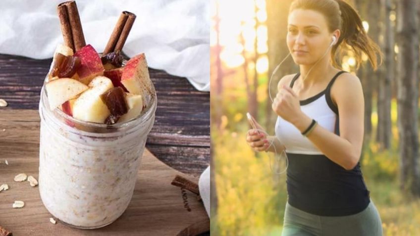 Ejercicio: El licuado de avena y manzana que debes combinar con tu entrenamiento