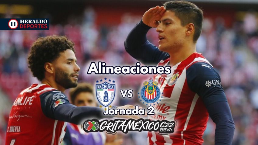 Pachuca vs Chivas | ALINEACIONES | Jornada 2 Clausura 2022 de Liga MX