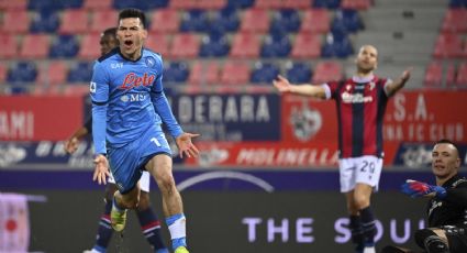 El doblete del Chucky Lozano en el Bolonia vs Napoli hoy (VIDEO)