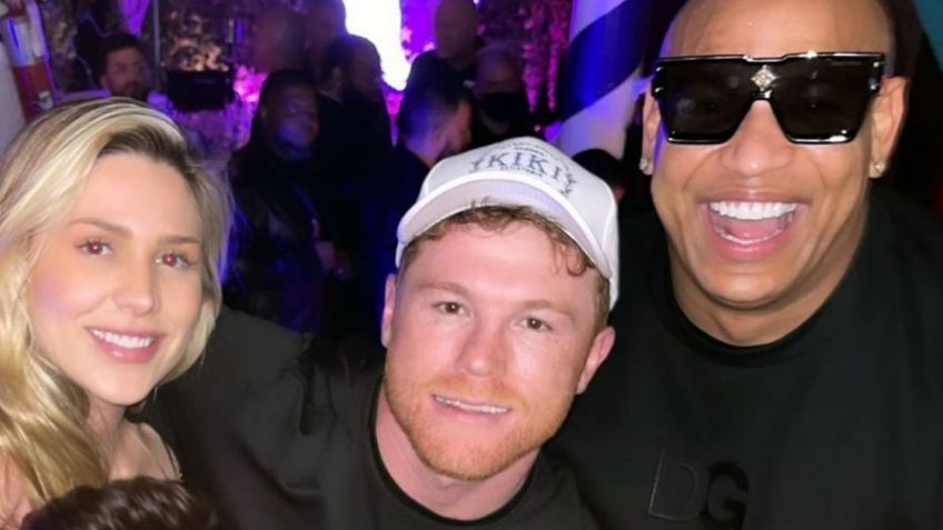 Canelo Álvarez celebra lujoso Año Nuevo con reggaeton, banda, pirotecnia y su esposa (VIDEO)